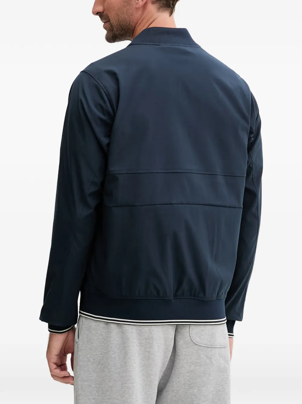 Helly Hansen Bomberjack met logopatch Blauw