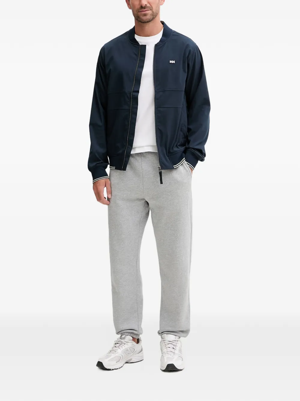 Helly Hansen Bomberjack met logopatch Blauw