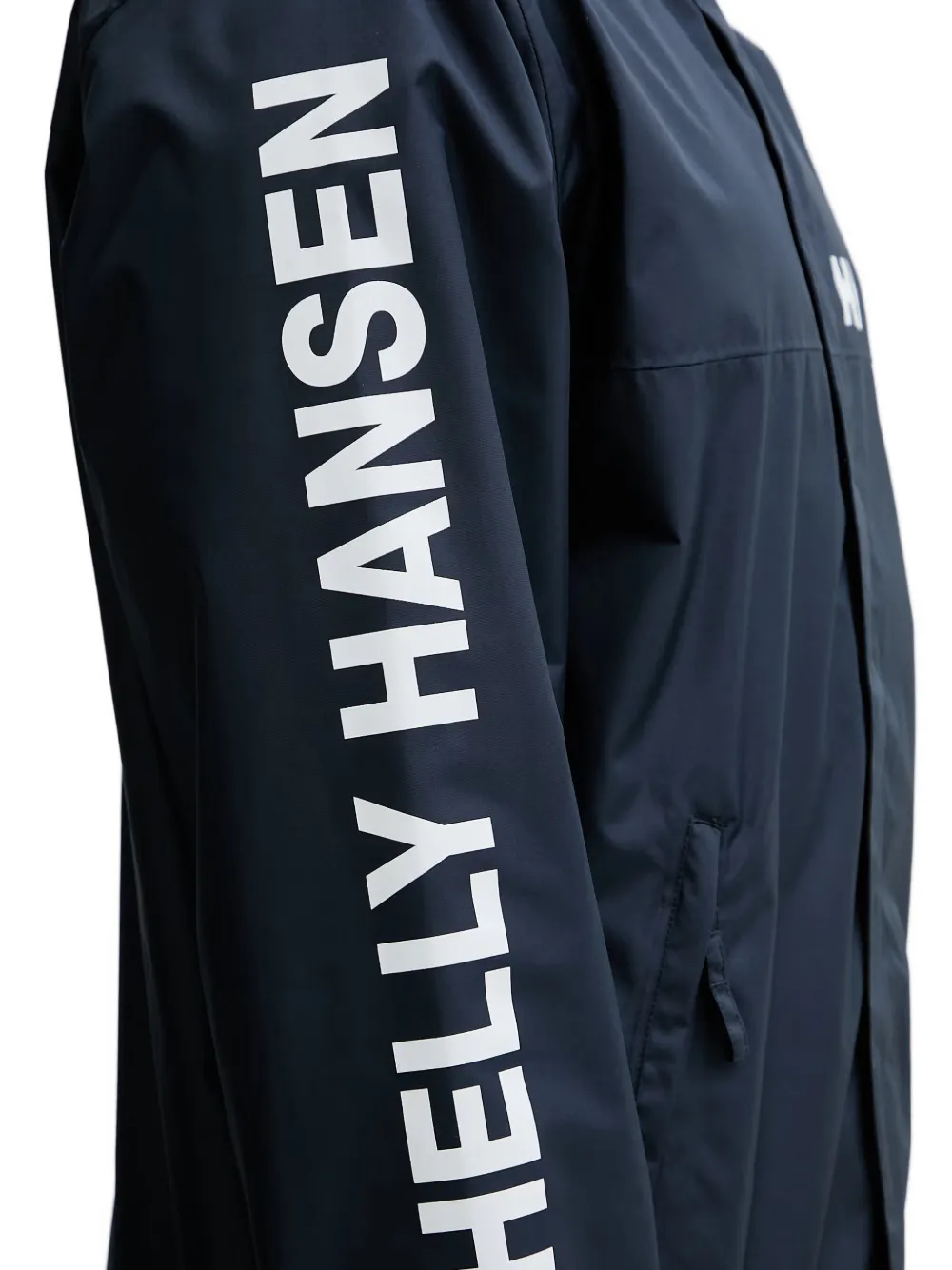 Helly Hansen logo-print hooded jacket Blauw