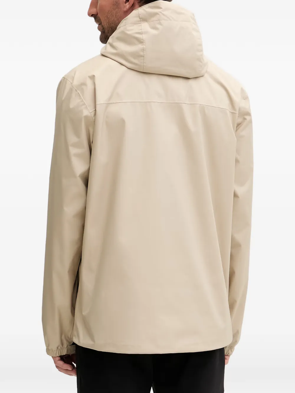 Helly Hansen Ervik logo-print hooded jacket Beige