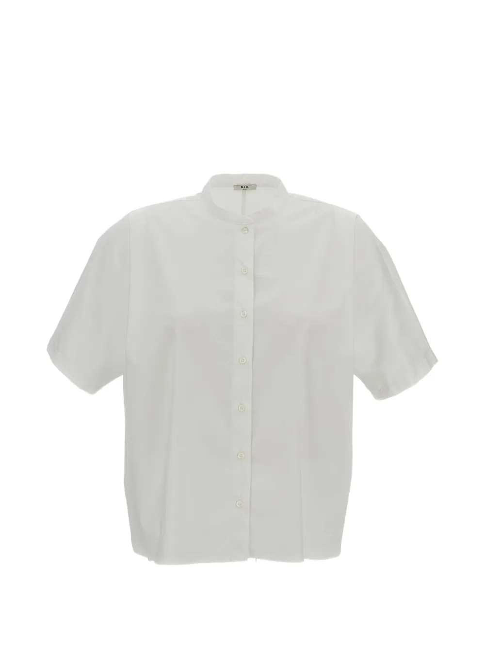 M.S.M. grandad-collar kimono-shoulder shirt - Weiß