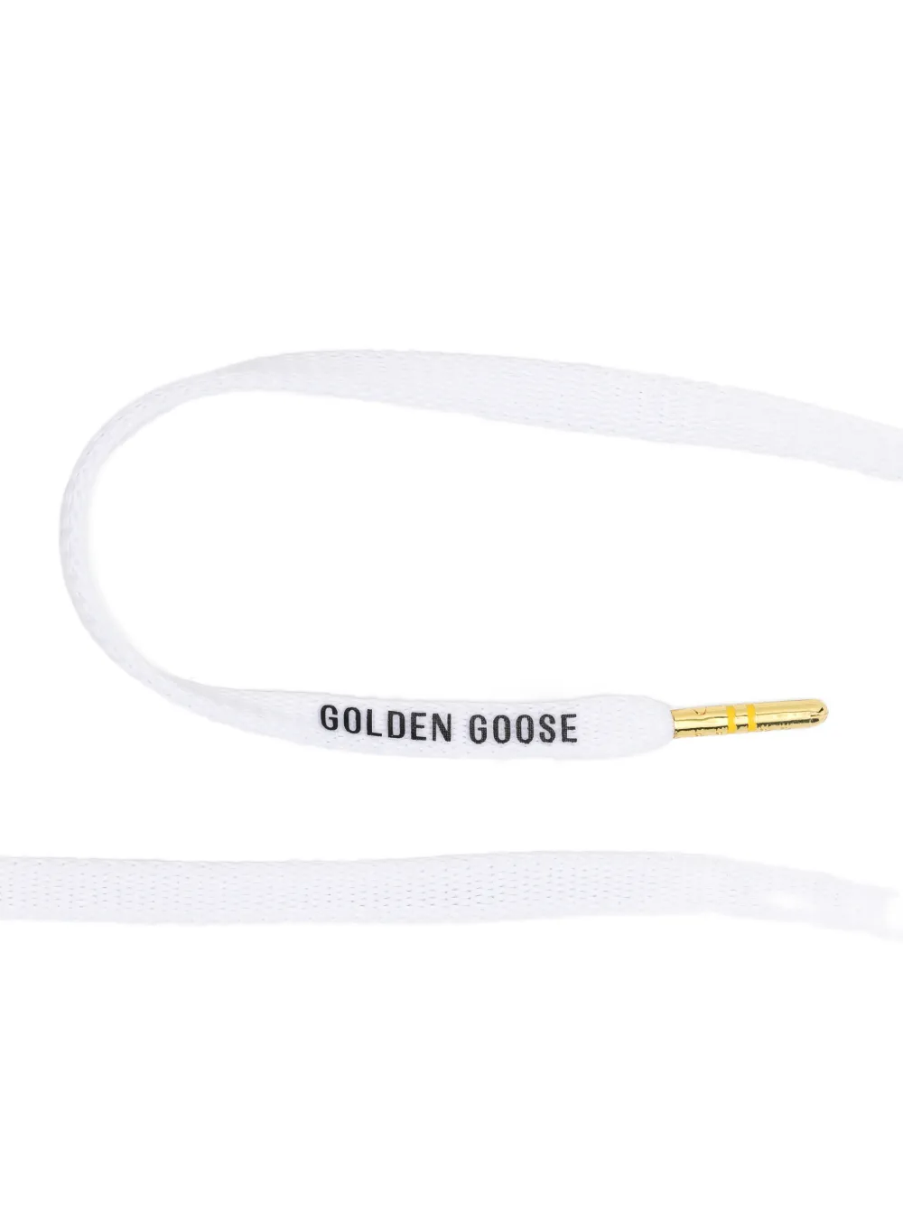 Golden Goose Toernooi schoenveters met metalen uiteinden en logo-print Wit