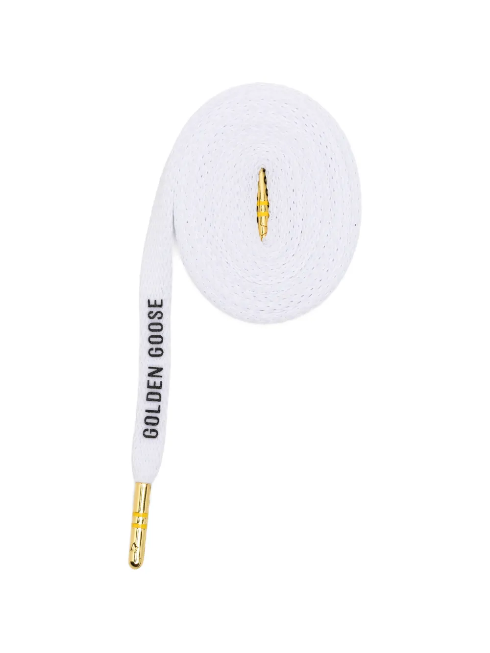 Golden Goose Tournament logo-print metal-tip shoe laces - Weiß