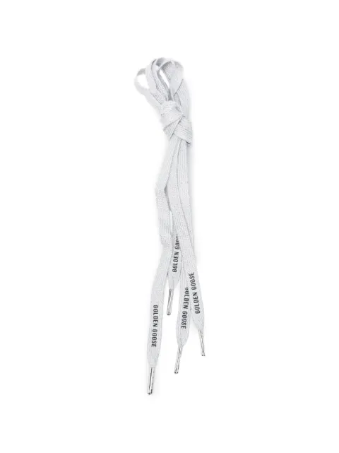 Golden Goose logo-print laces