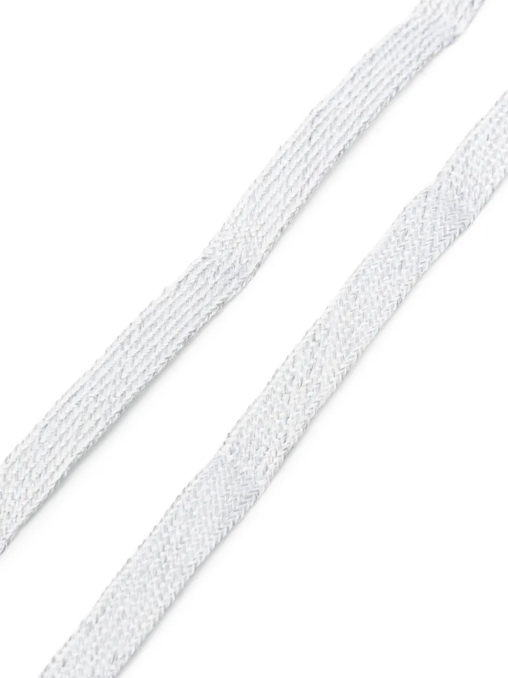 Golden Goose logo-print laces Zilver