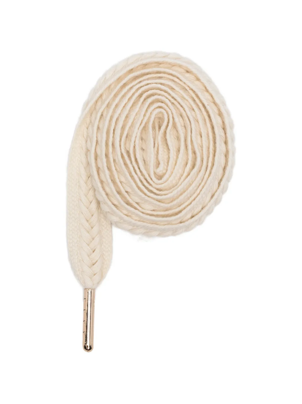 Golden Goose Kit braided logo-engraved shoe lace - Nude