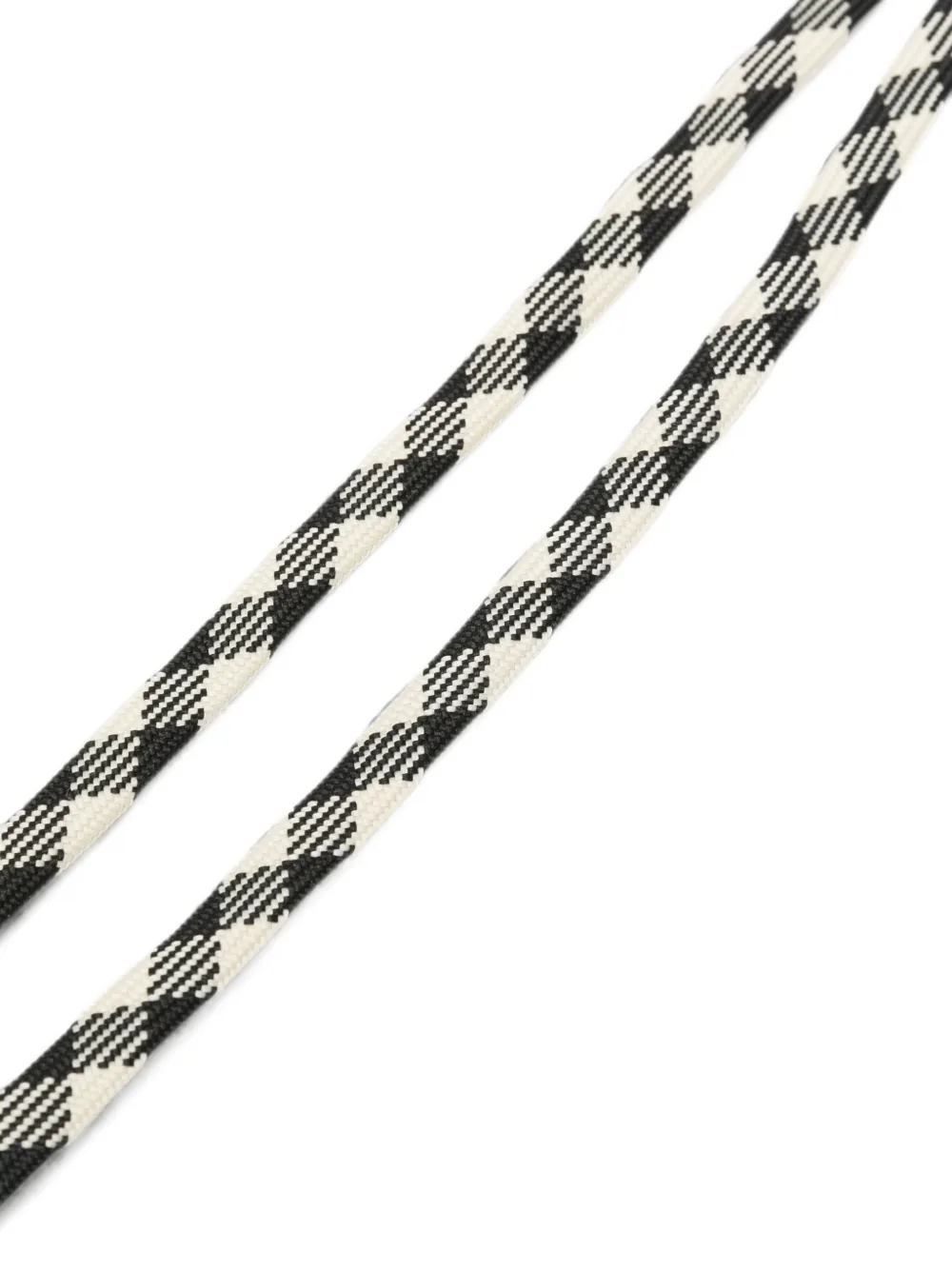 Golden Goose check-pattern laces Beige