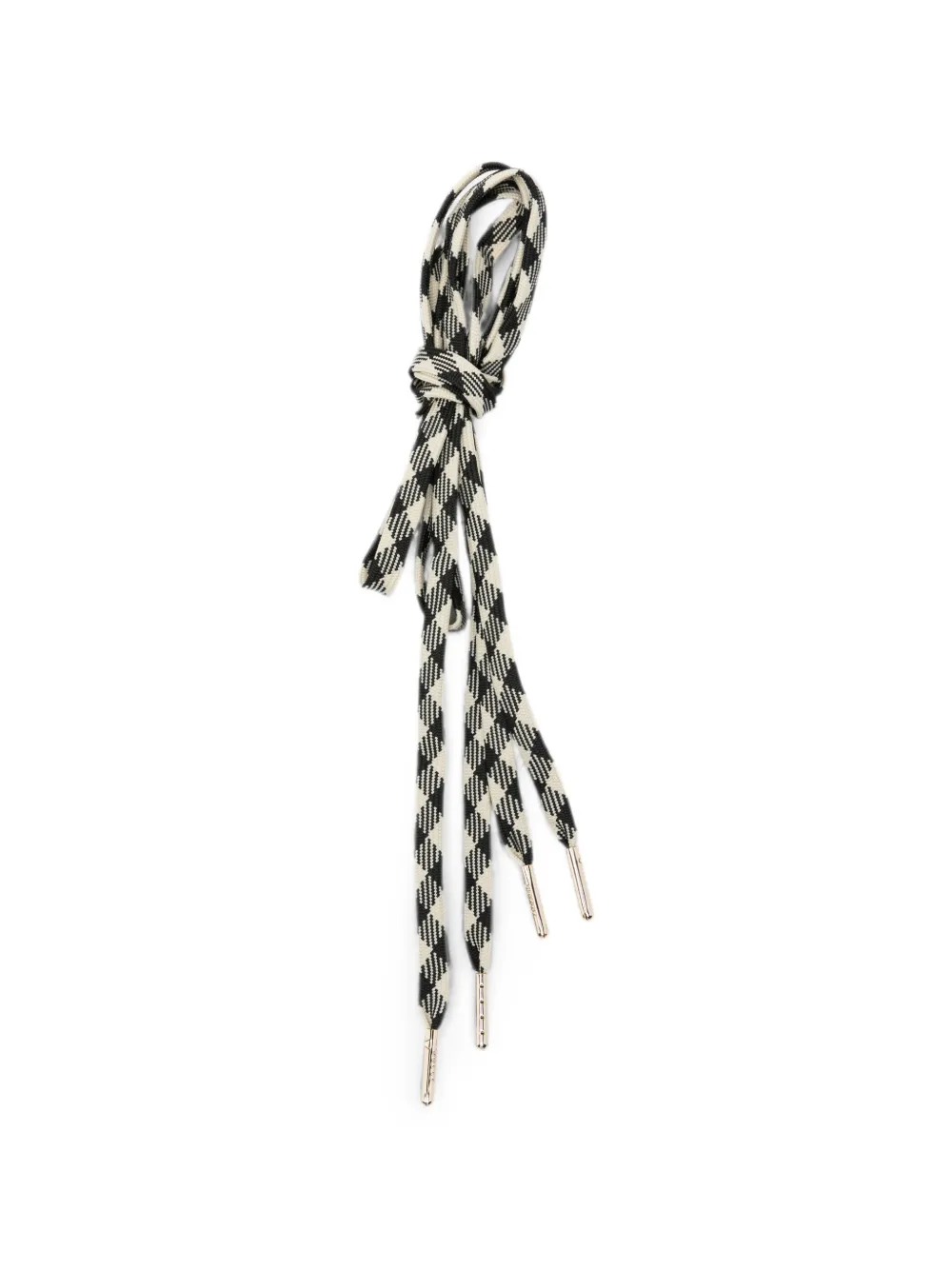 Golden Goose check-pattern laces Beige