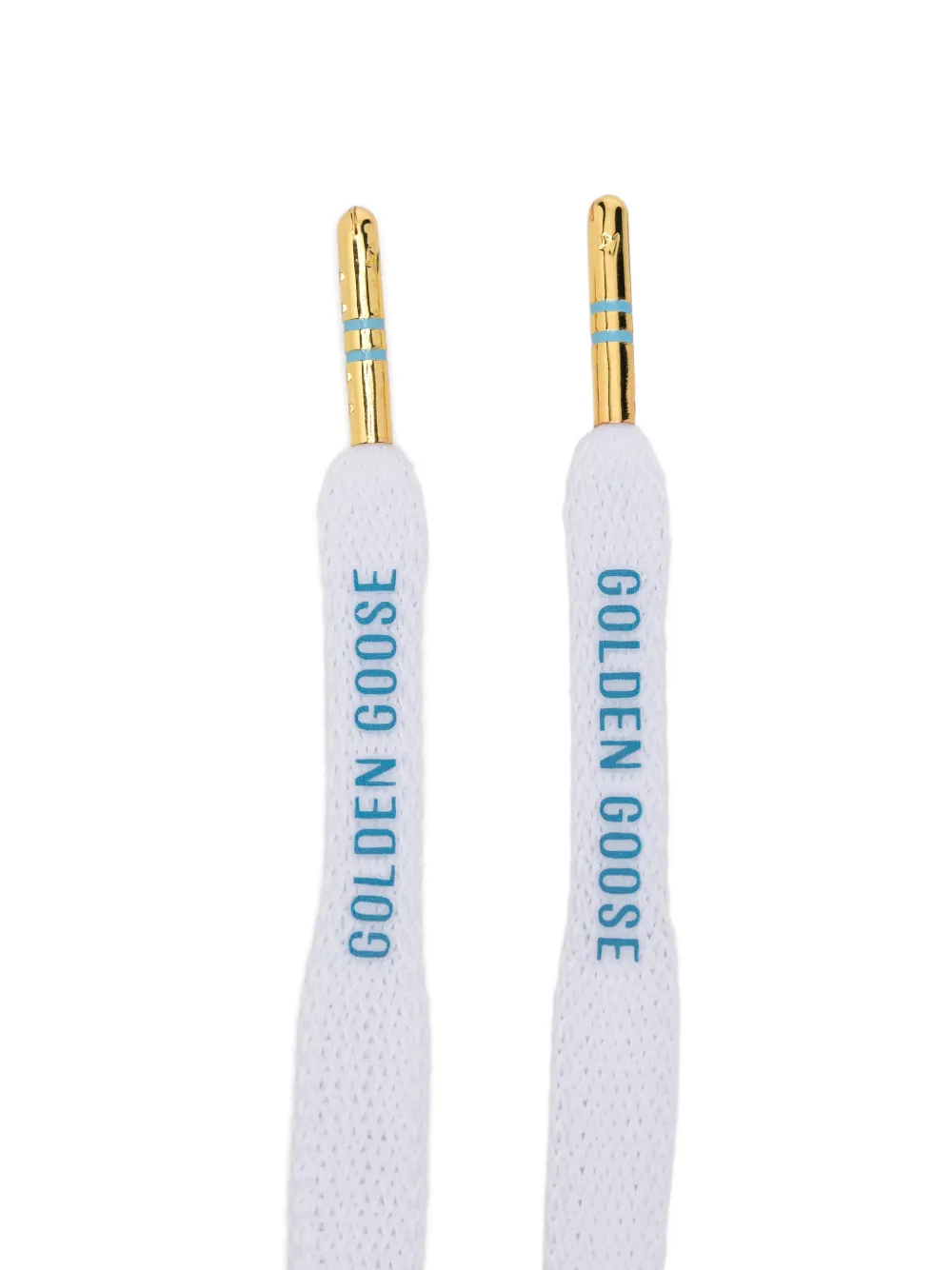 Golden Goose Tournament schoenveters met logo-print Wit