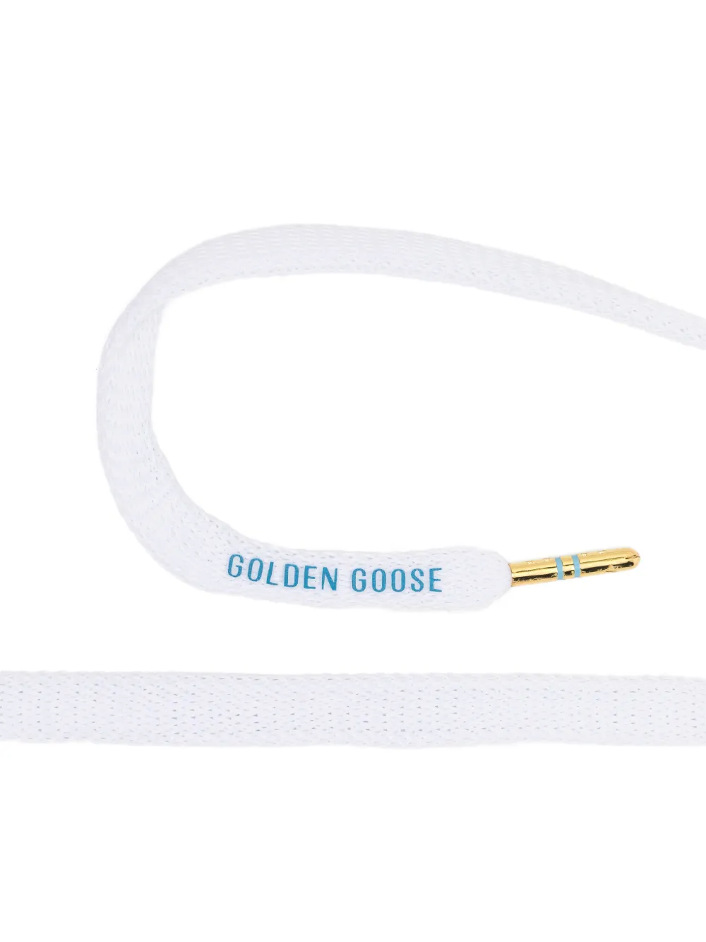 Golden Goose Tournament schoenveters met logo-print Wit
