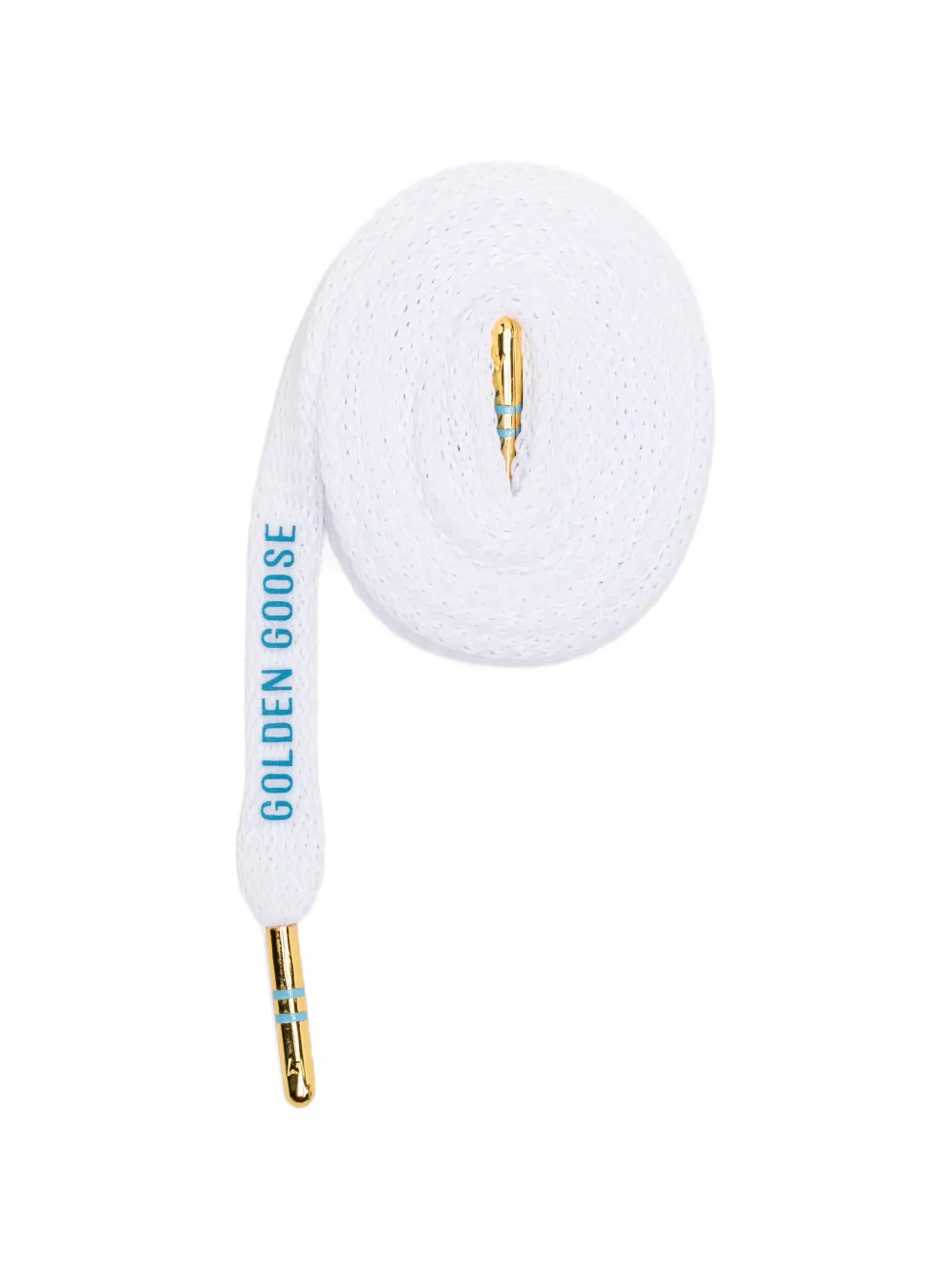 Golden Goose Tournament logo-print shoe laces - Weiß