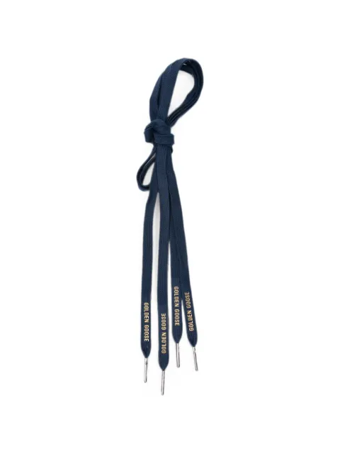 Golden Goose logo-print laces