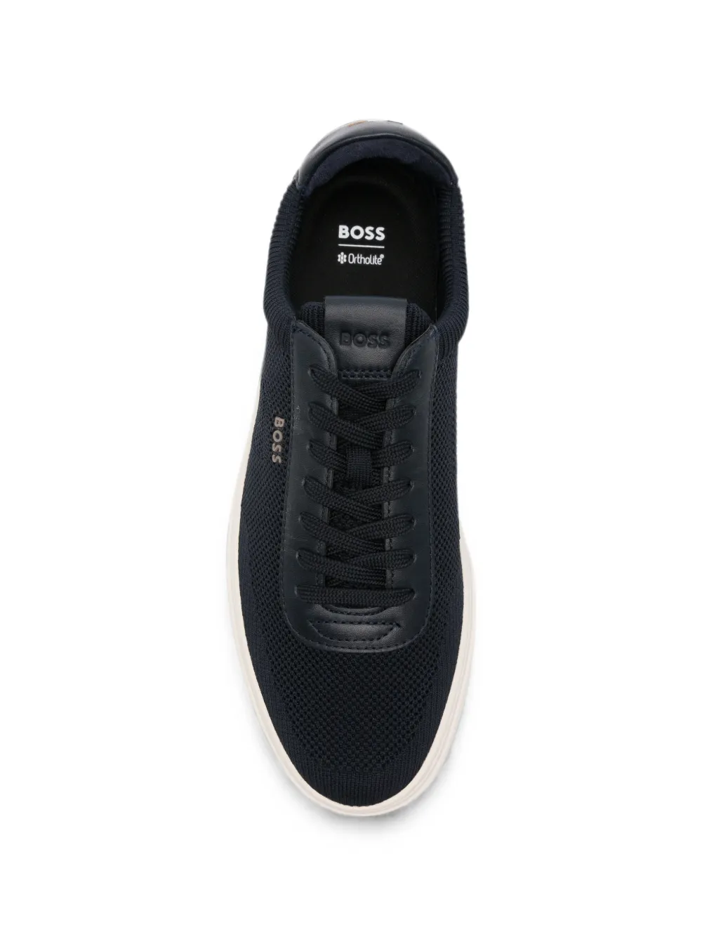 Emporio Armani Sneakers met ronde neus Blauw