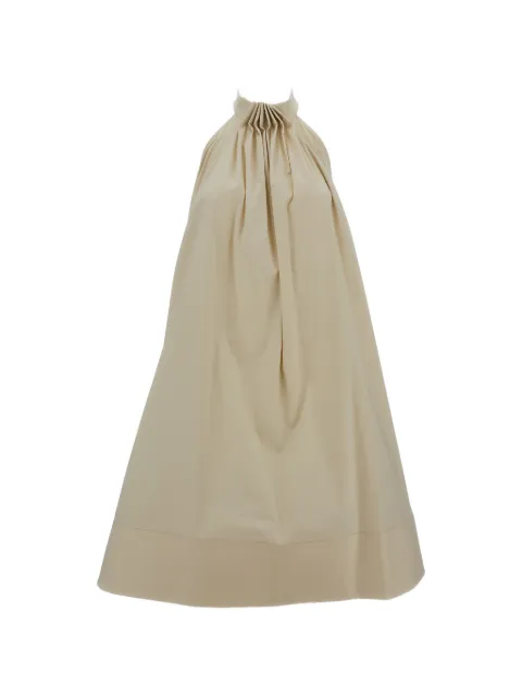 M.S.M. draped halter-neck maxi dress