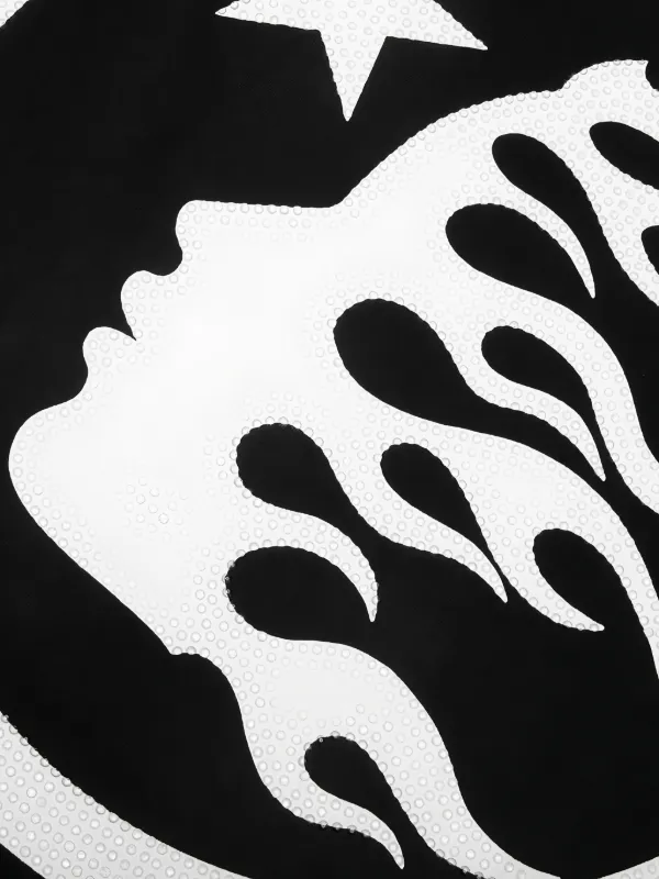HELLSTAR ラインストーンロゴ Tシャツ | ブラック | FARFETCH JP