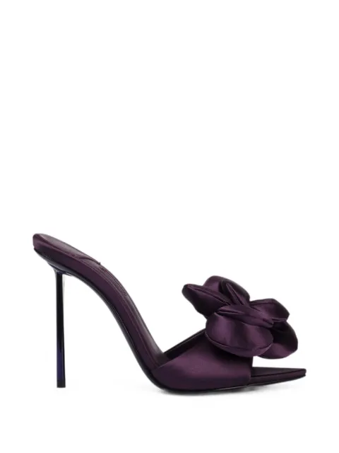 Le Silla Bella rose-detail satin sandals