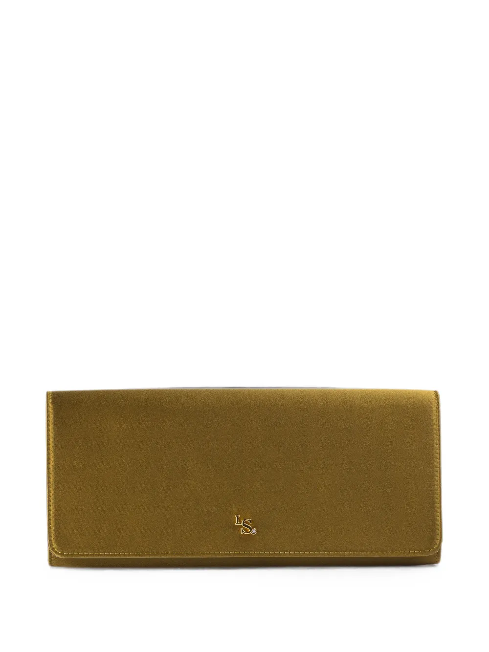 Le Silla Clutch con placca logo - Verde