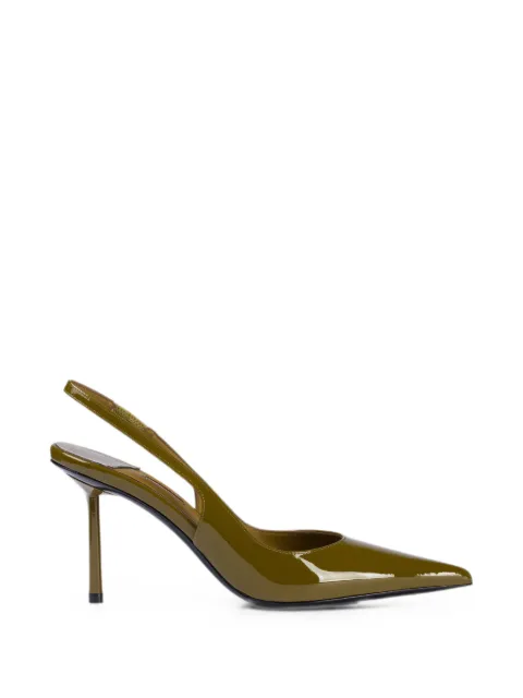 Le Silla Bella patent-leather slingback pumps