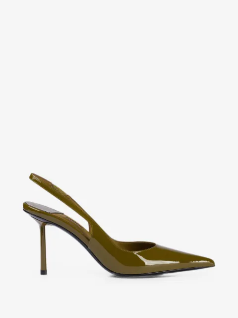 Le Silla Bella patent-leather slingback pumps