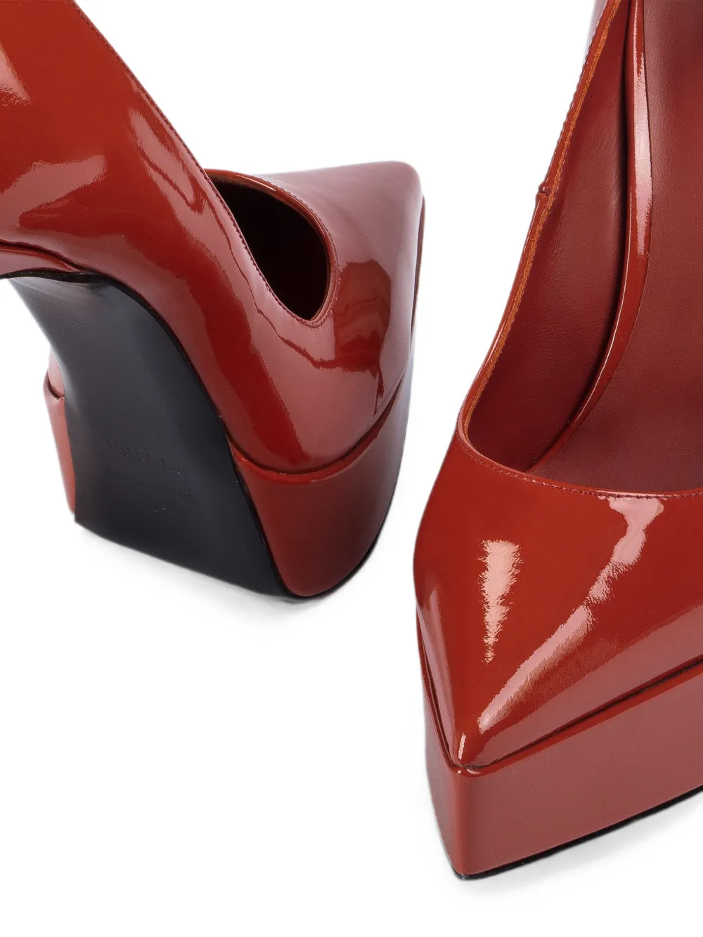 Le Silla Uma patent-finish pumps Rood