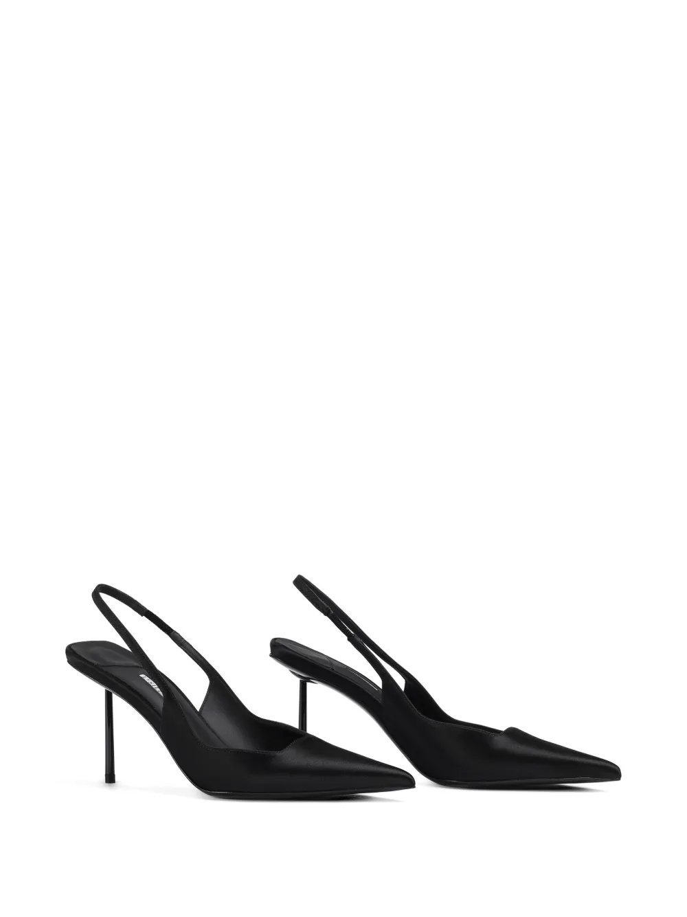 Le Silla Amelia pumps van zijde-satijn Zwart