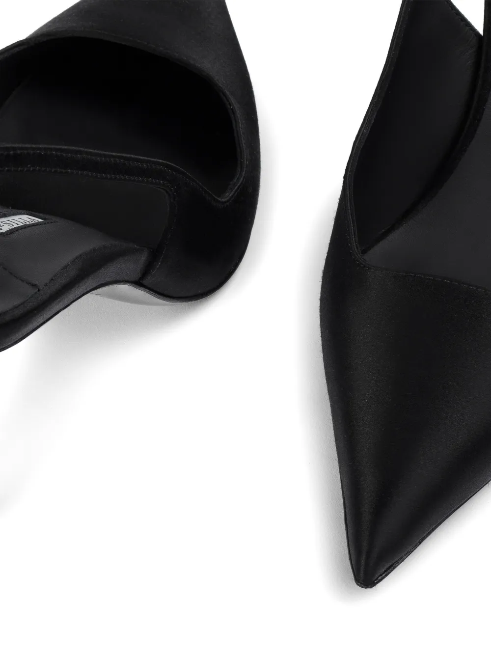 Le Silla Amelia pumps van zijde-satijn Zwart
