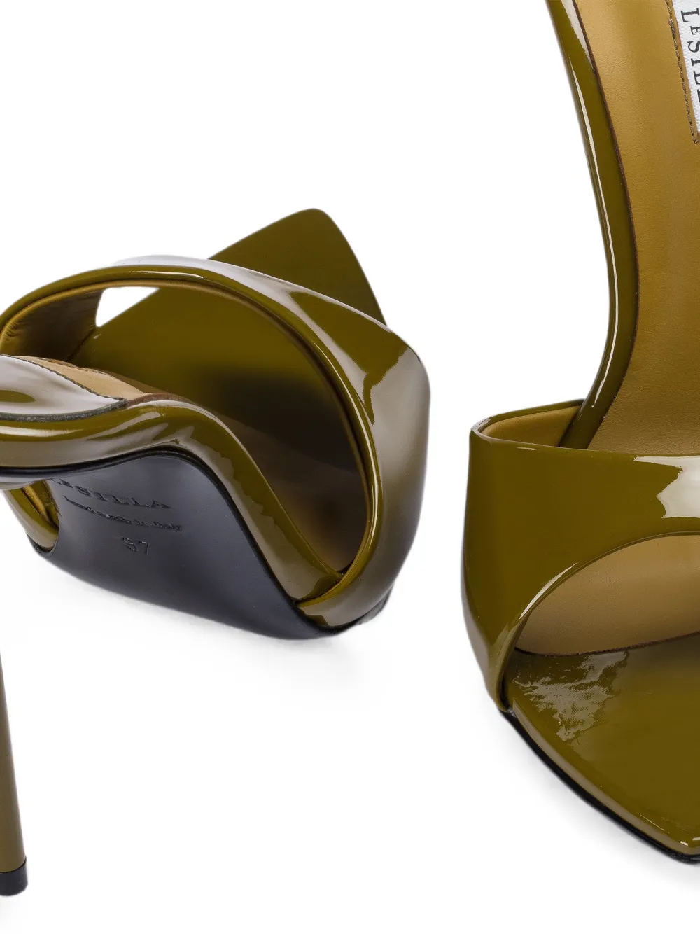 Le Silla Bella leren sandalen Groen