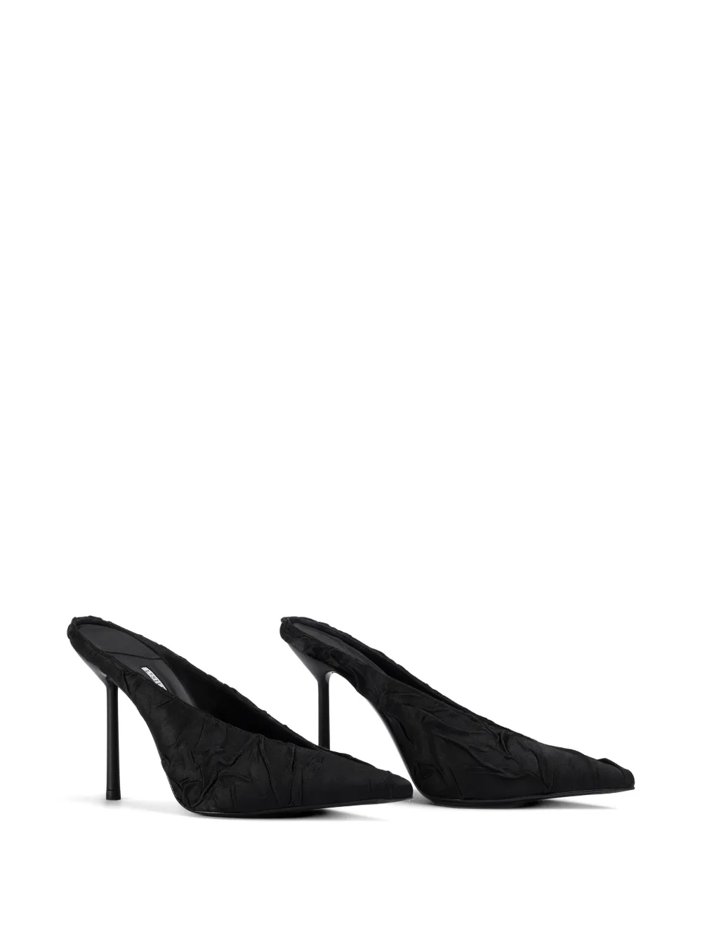 Le Silla Clivage sandalen met gekreukt effect Zwart