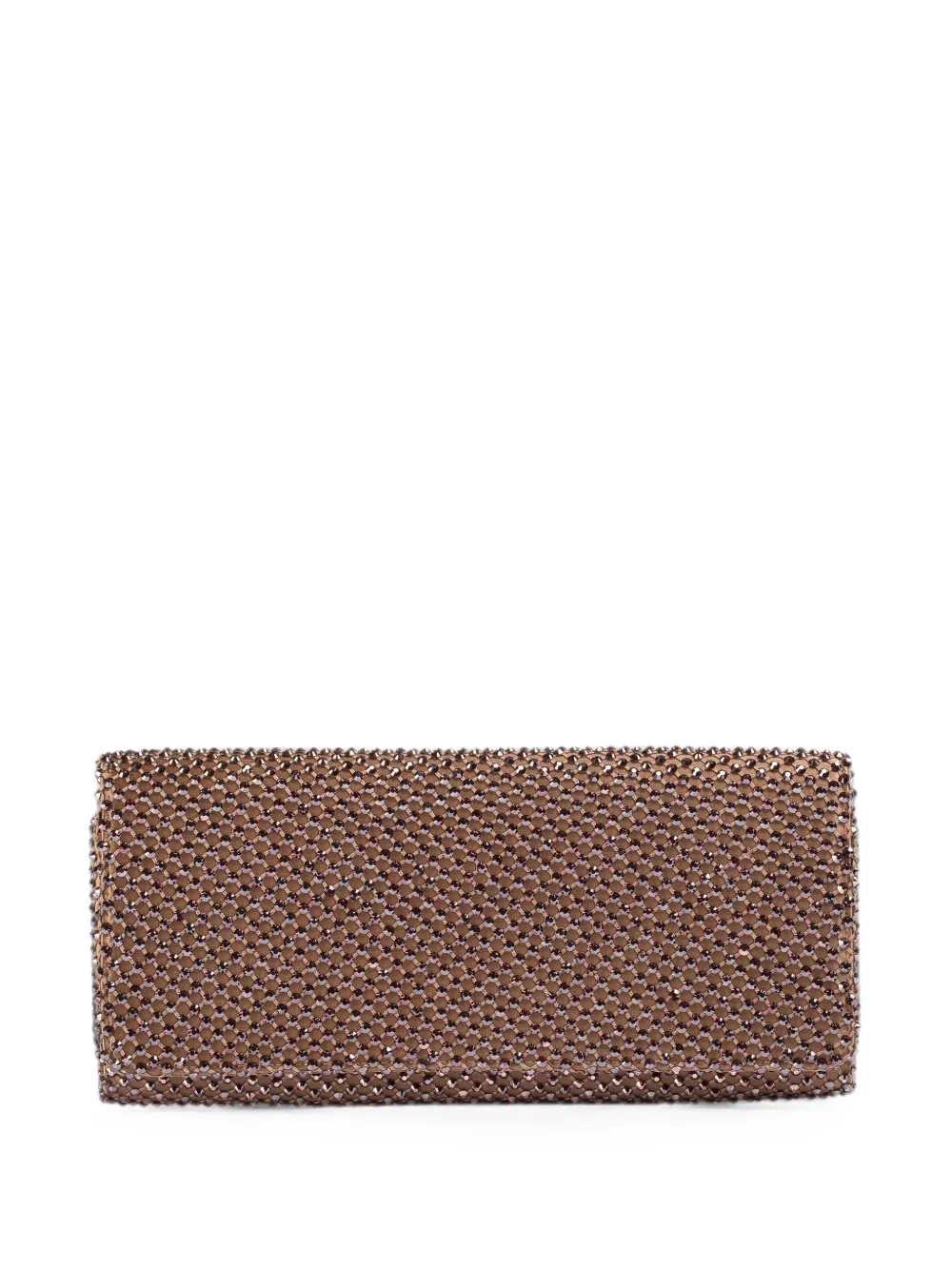 Le Silla Clutch Gilda con cristalli - Marrone