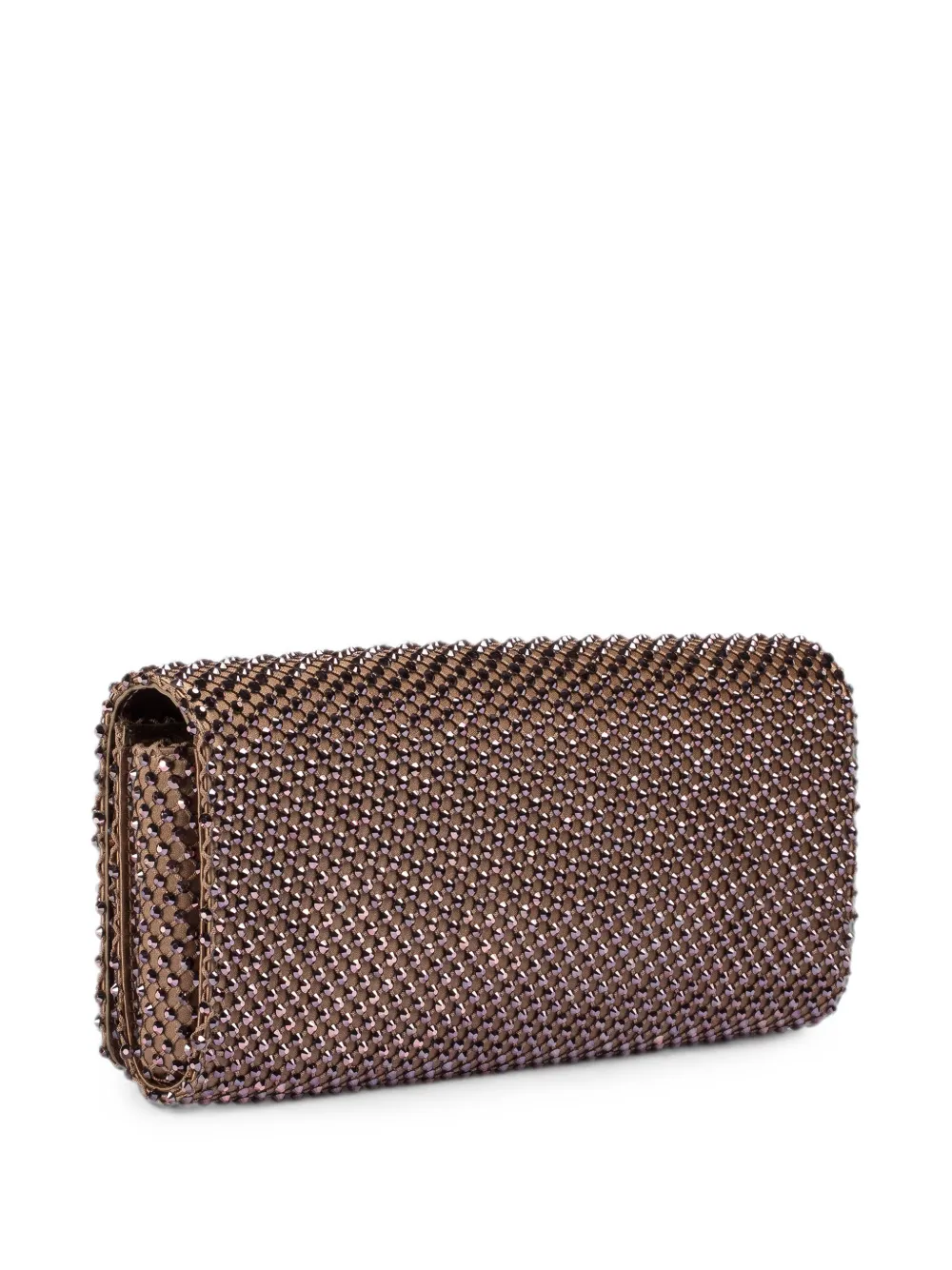 Le Silla Gilda clutch verfraaid met kristallen Bruin
