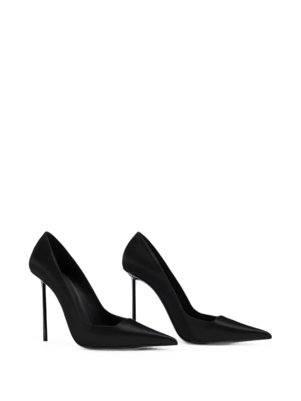 Le Silla Amelia satin pumps Zwart