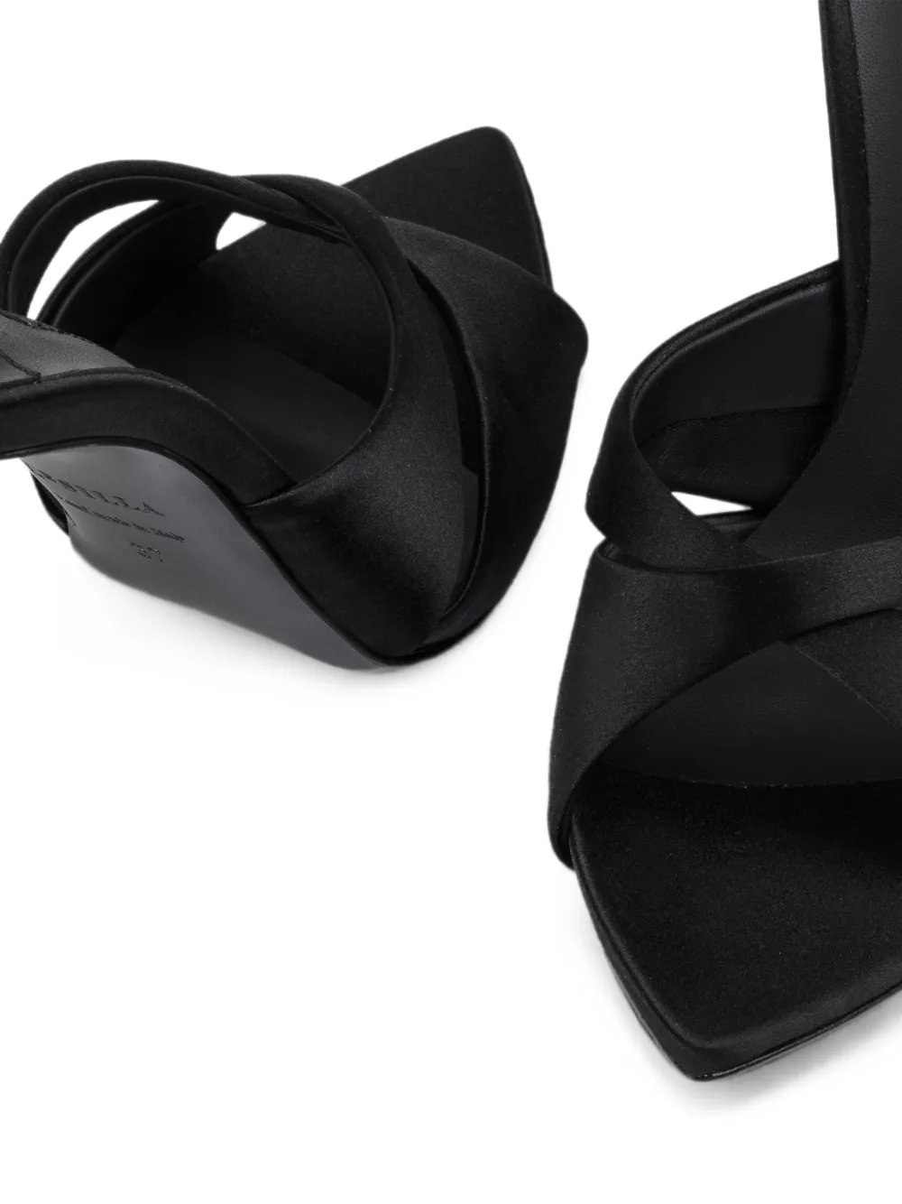 Le Silla Shirley twist-detail sandals Zwart