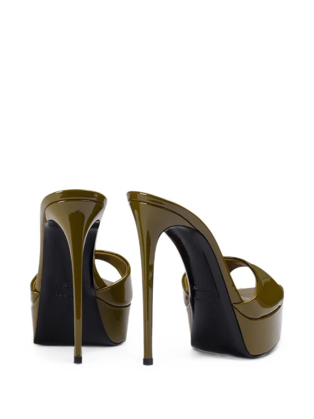 Le Silla Uma patent leather sandals Groen