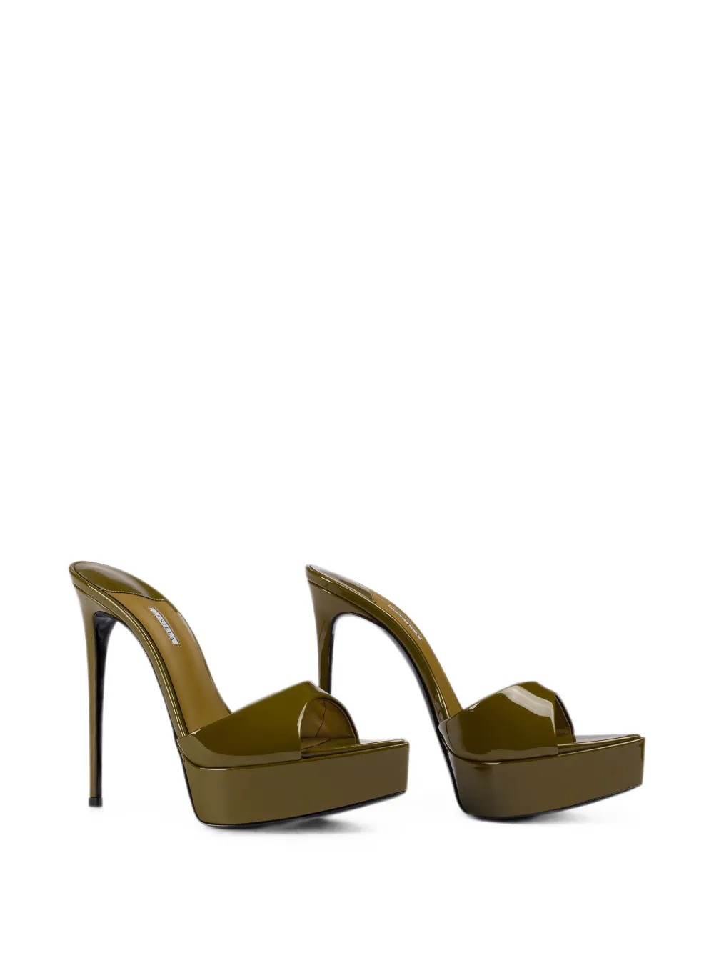 Le Silla Uma patent leather sandals Groen