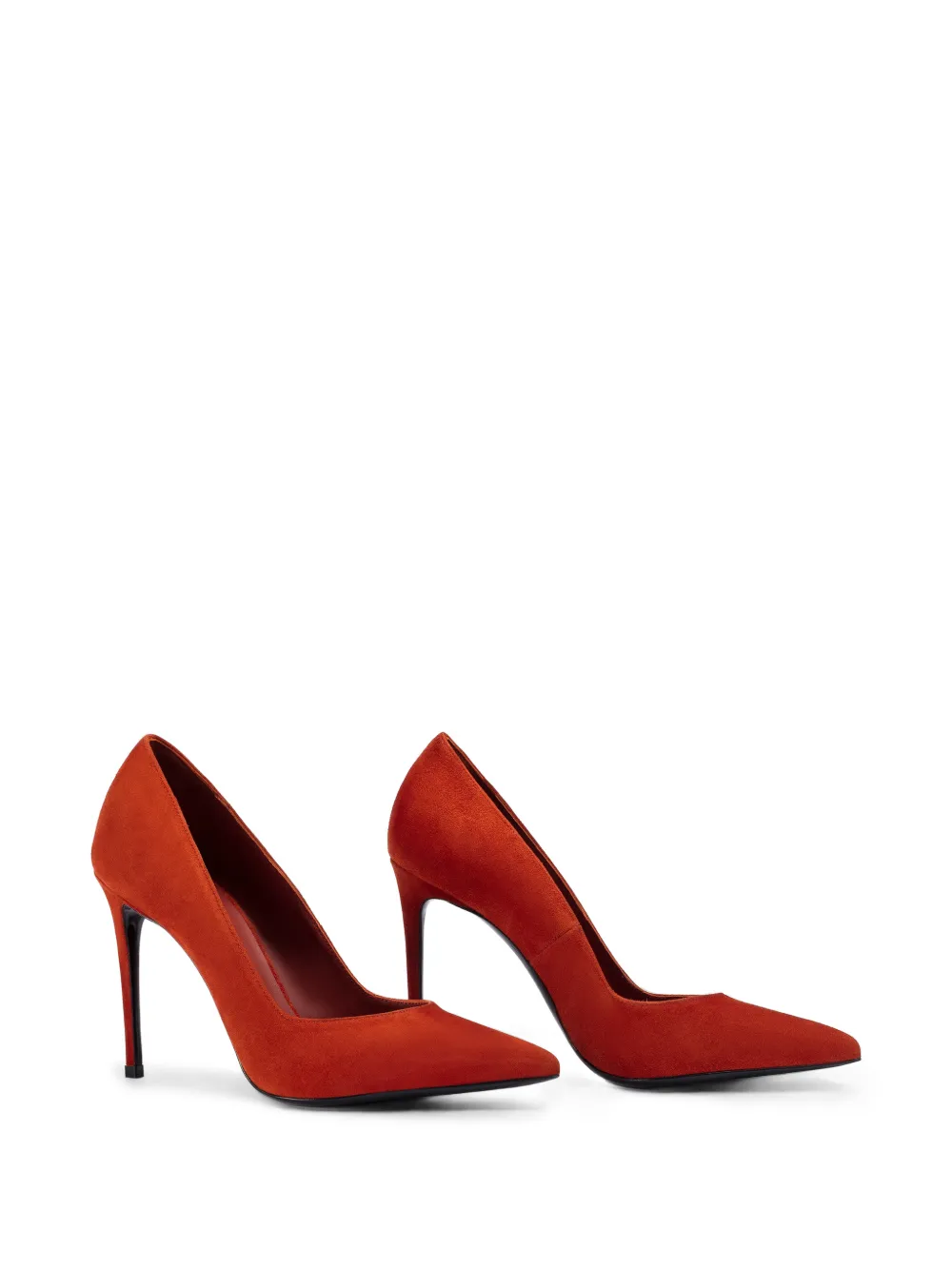 Le Silla Eva suede pumps Oranje