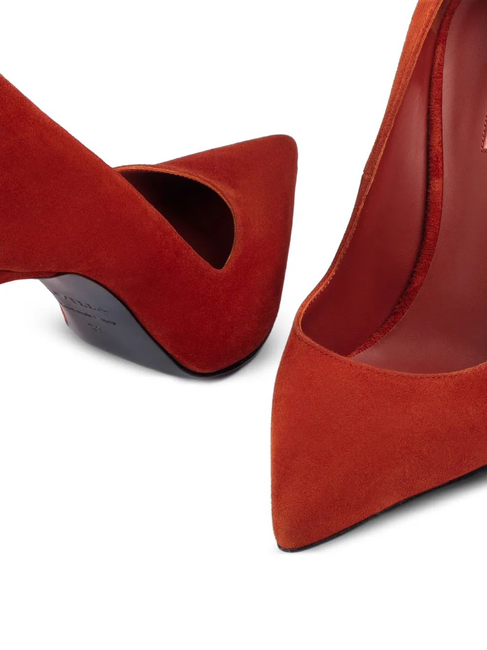 Le Silla Eva suede pumps Oranje