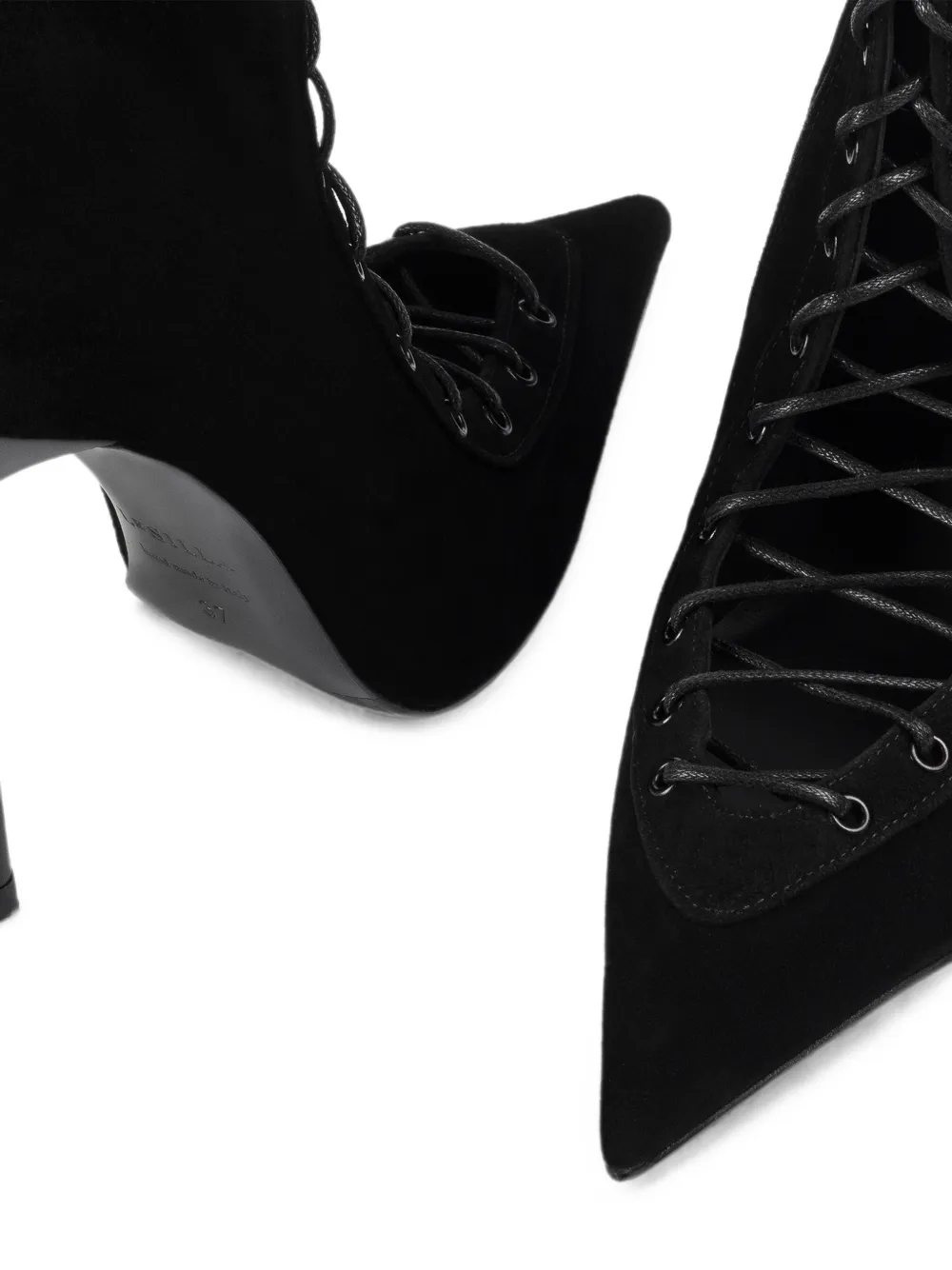 Le Silla Colette lace-up ankle boots Zwart