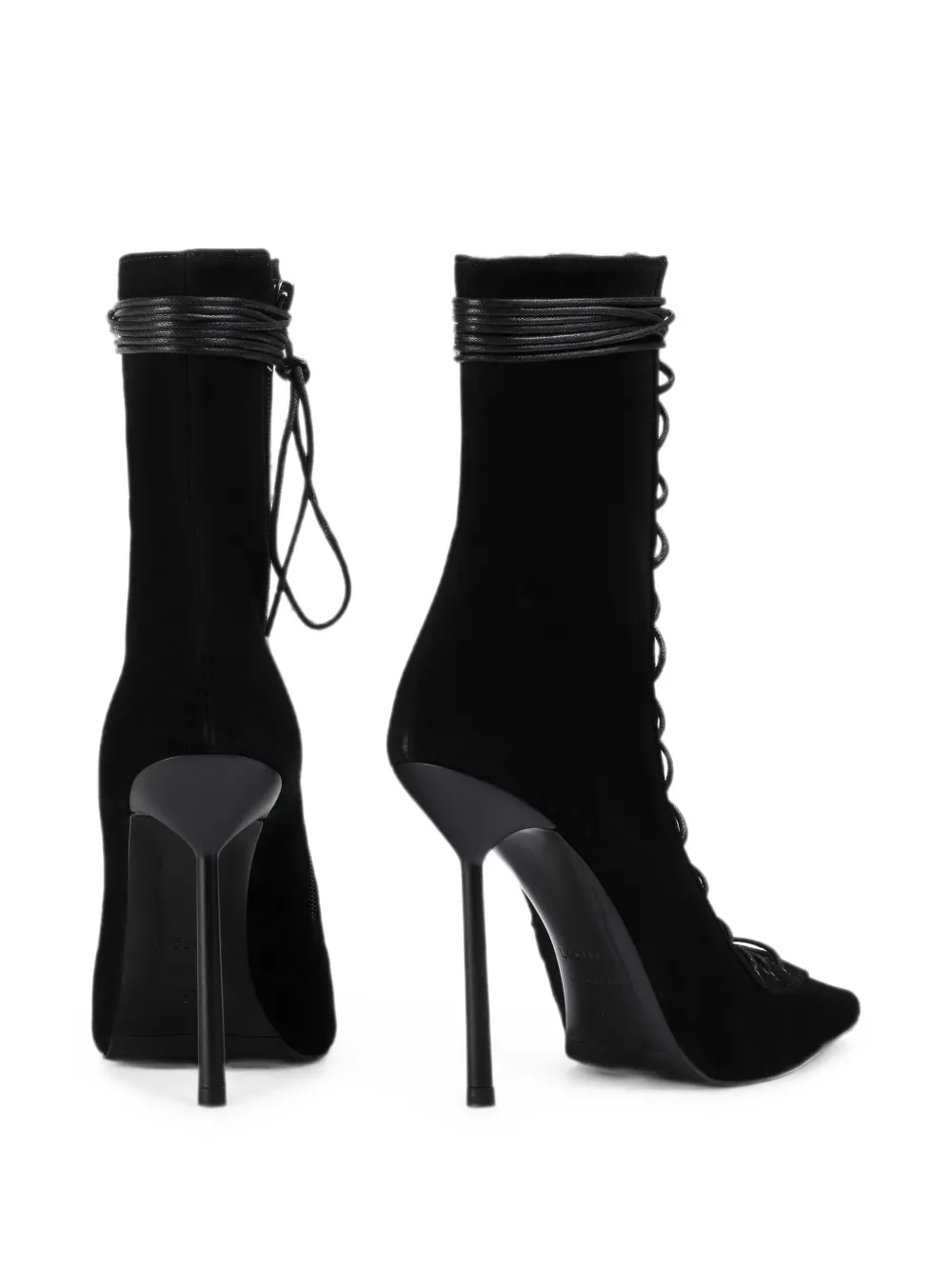 Le Silla Colette lace-up ankle boots Zwart