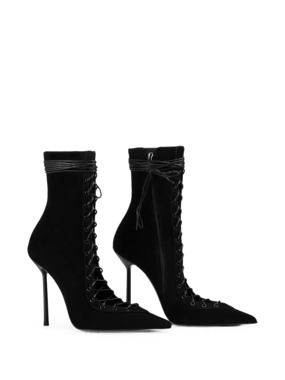 Le Silla Colette lace-up ankle boots Zwart