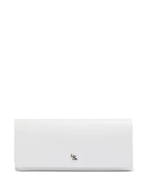 Le Silla pochette à fini verni et plaque logo