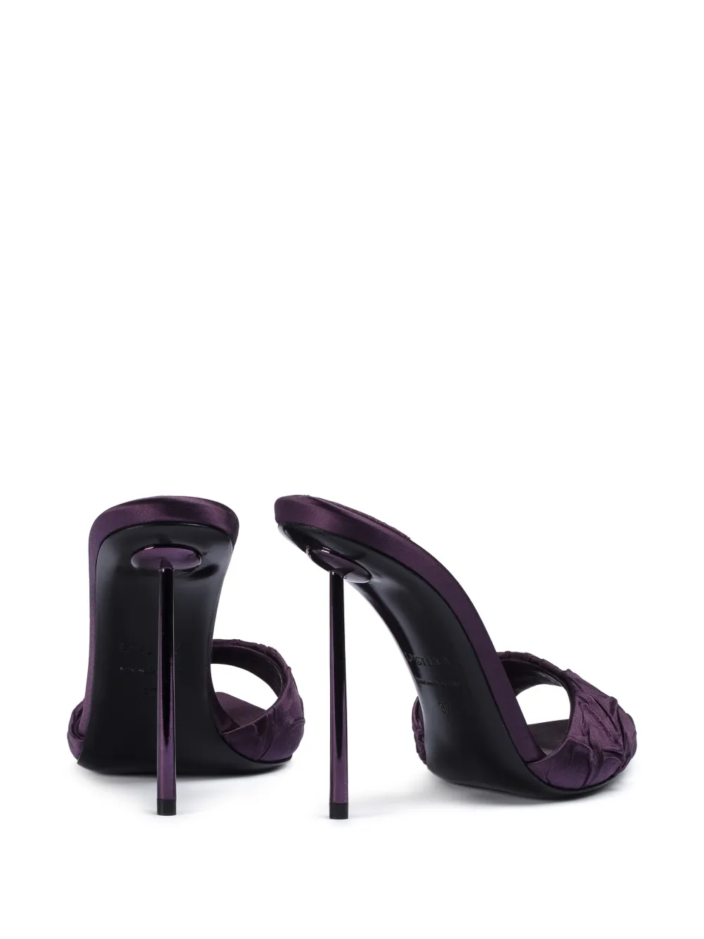 Le Silla Bella satin sandals Paars