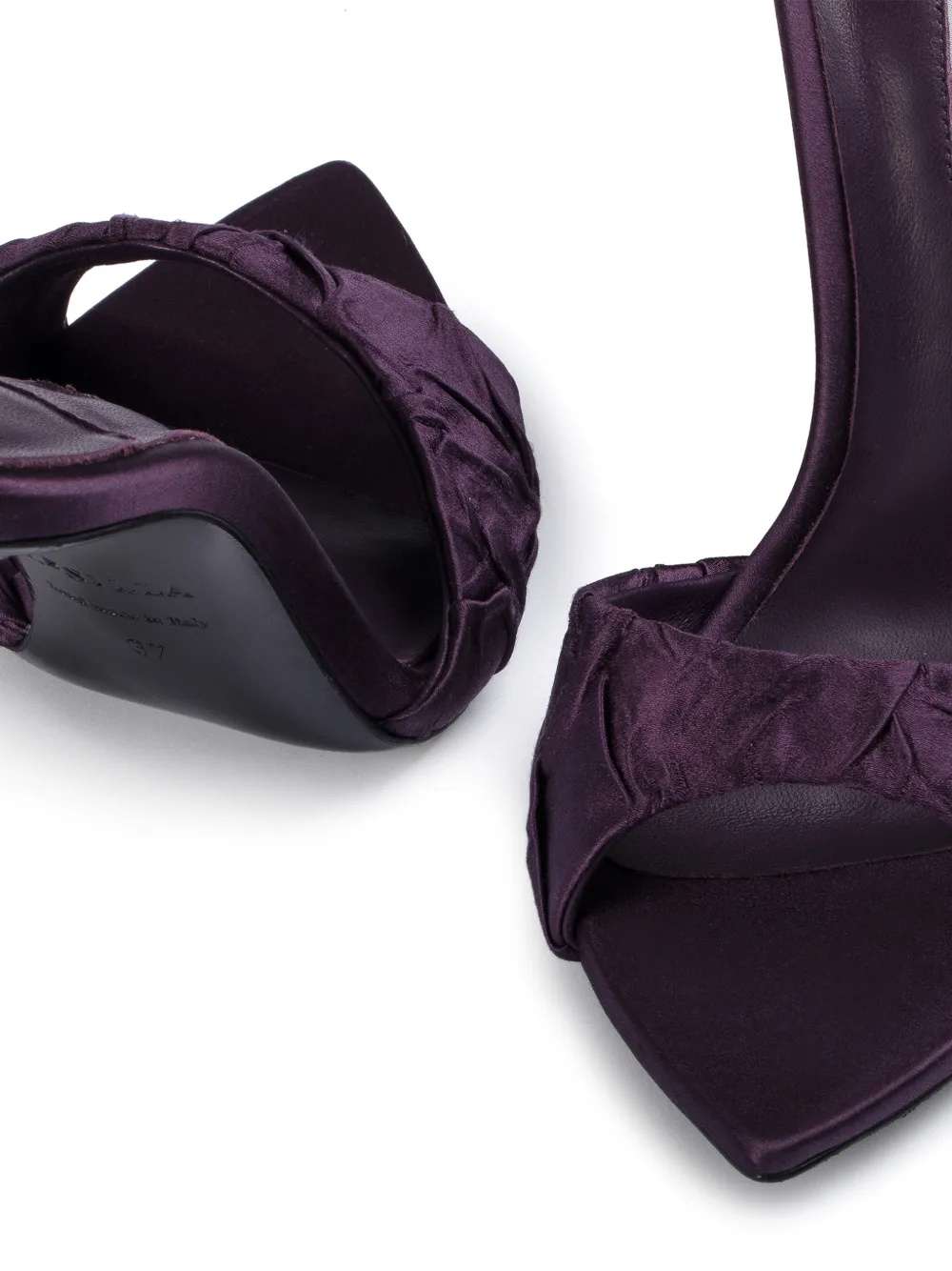 Le Silla Bella satin sandals Paars