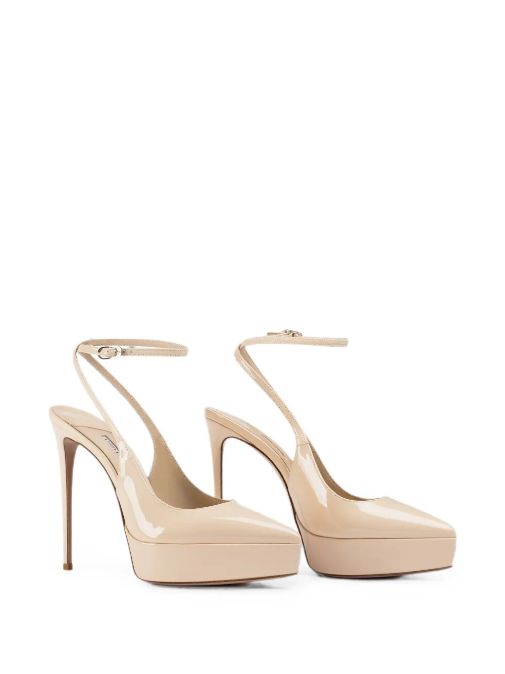 Le Silla Uma platform slingback pumps Beige