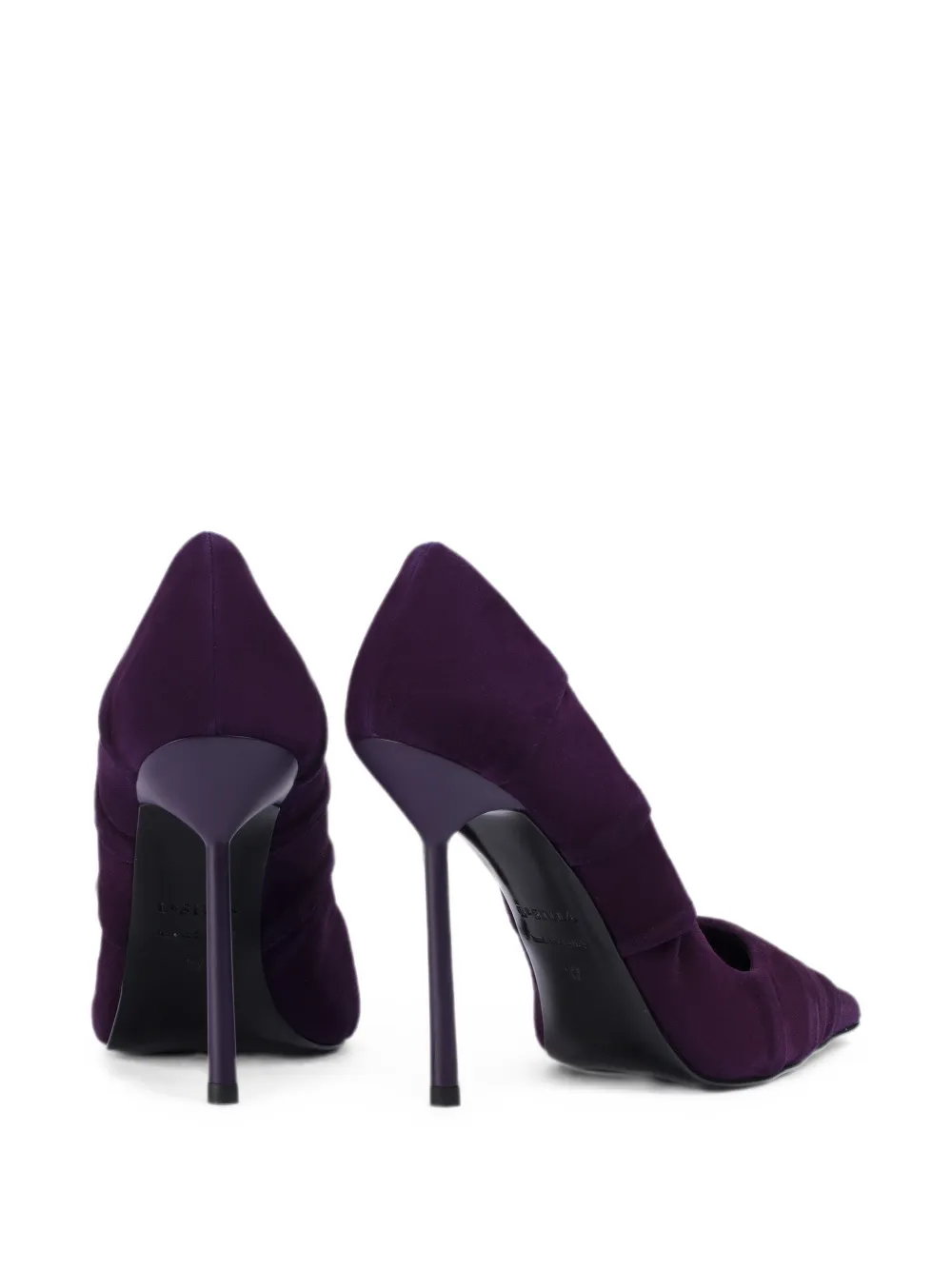 Le Silla Bella draped suede pumps Paars