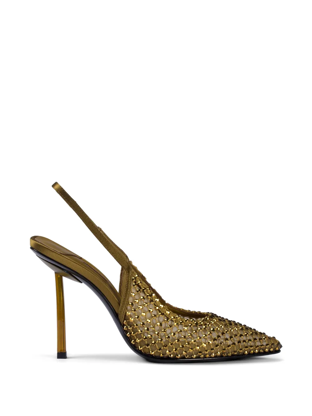 Le Silla Gilda slingback pumps verfraaid met kristallen Groen
