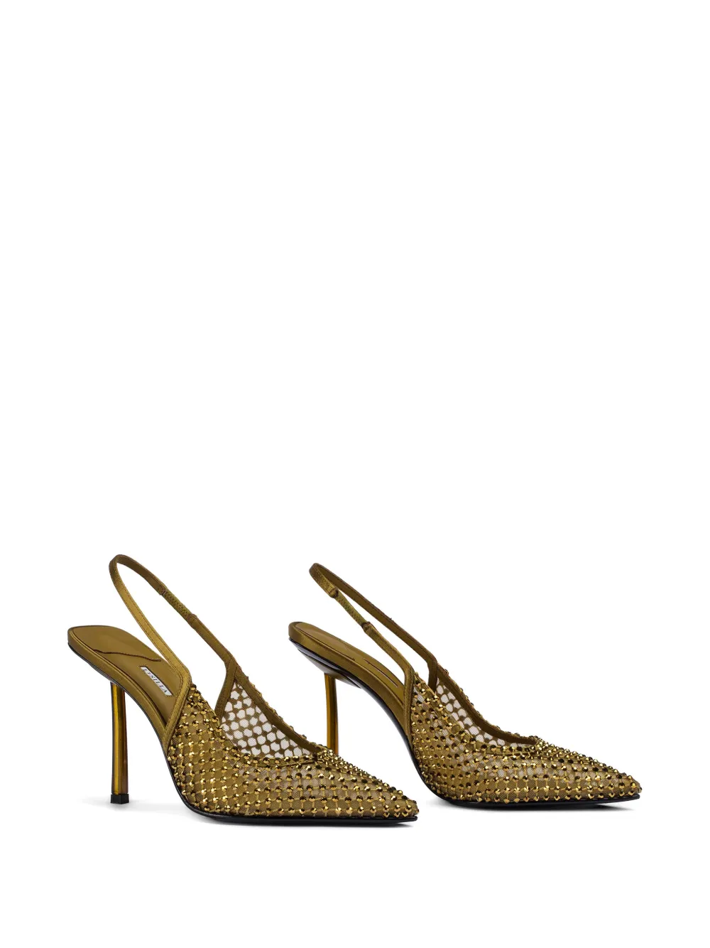 Le Silla Gilda slingback pumps verfraaid met kristallen Groen