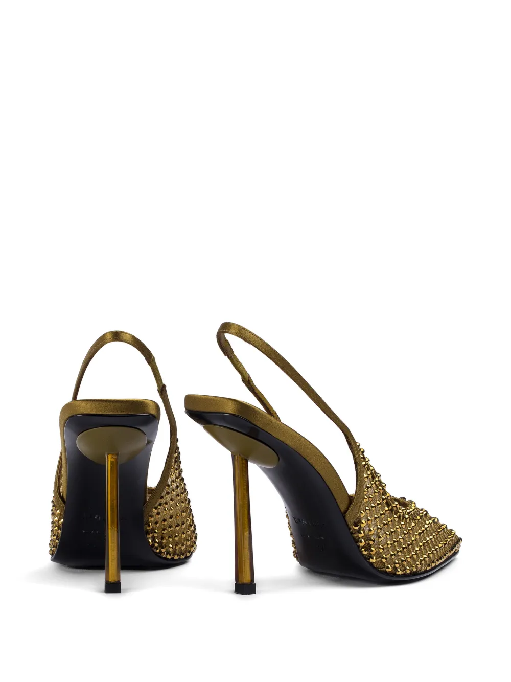 Le Silla Gilda slingback pumps verfraaid met kristallen Groen