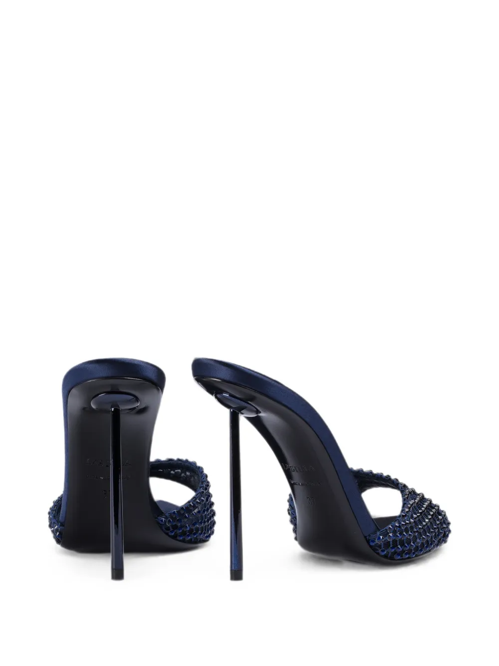 Le Silla Gilda crystal-embellished sandals Blauw