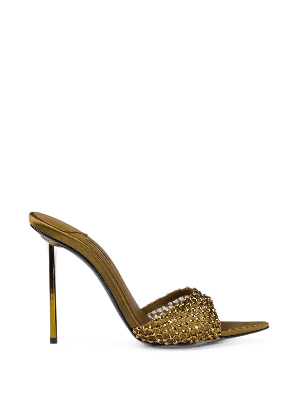 Le Silla Gilda crystal-embellished sandals Groen