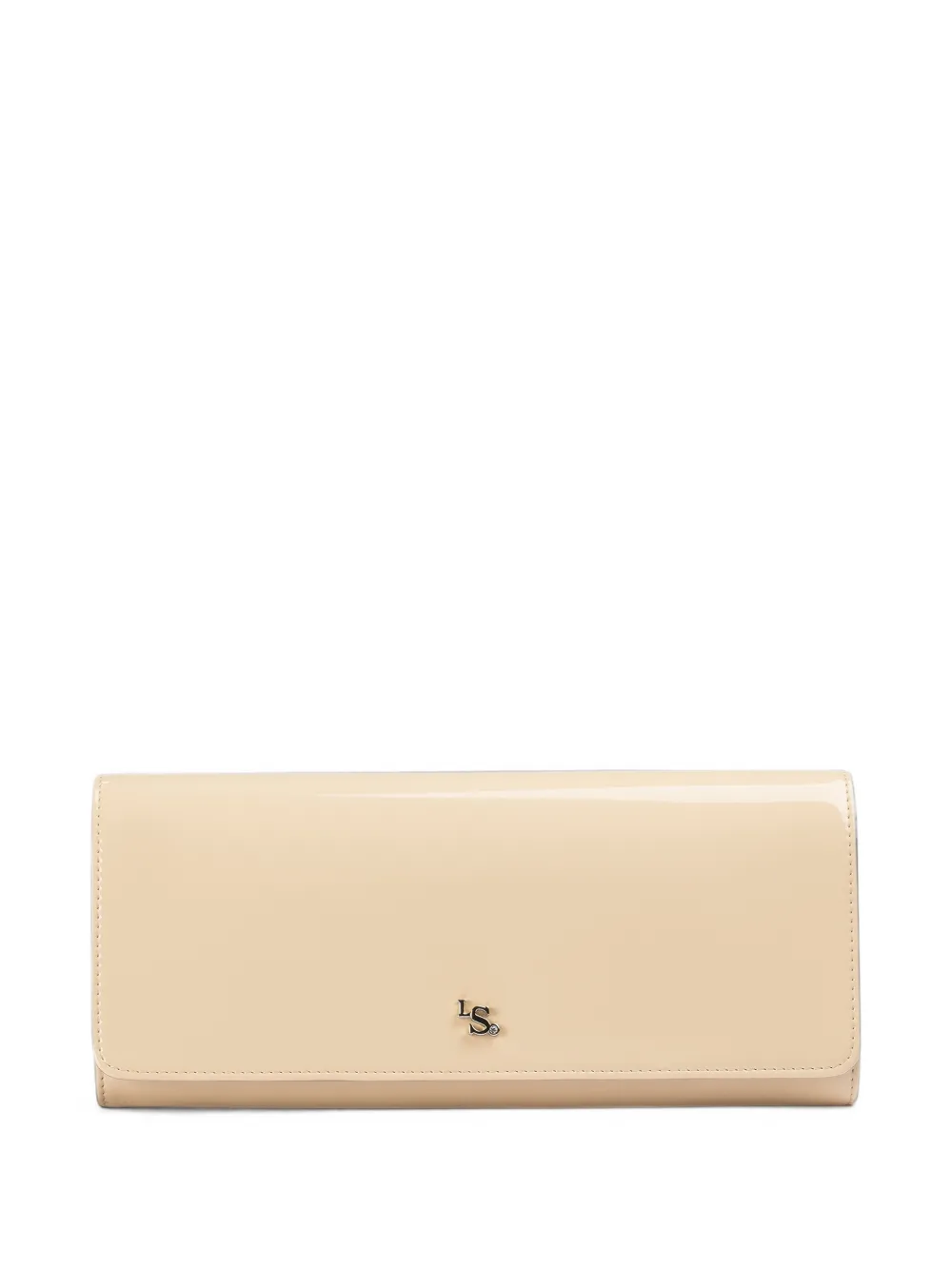 Le Silla logo-plaque clutch bag - Toni neutri